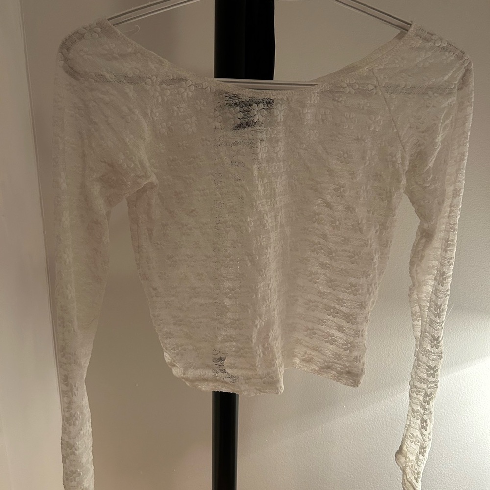 Refuge White Lace Blouse